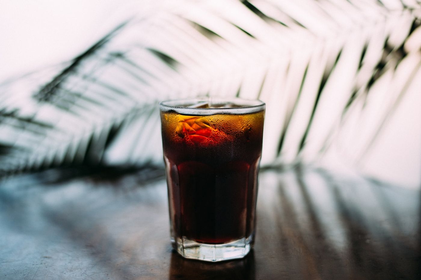Iced long black at The Outlook Cafe